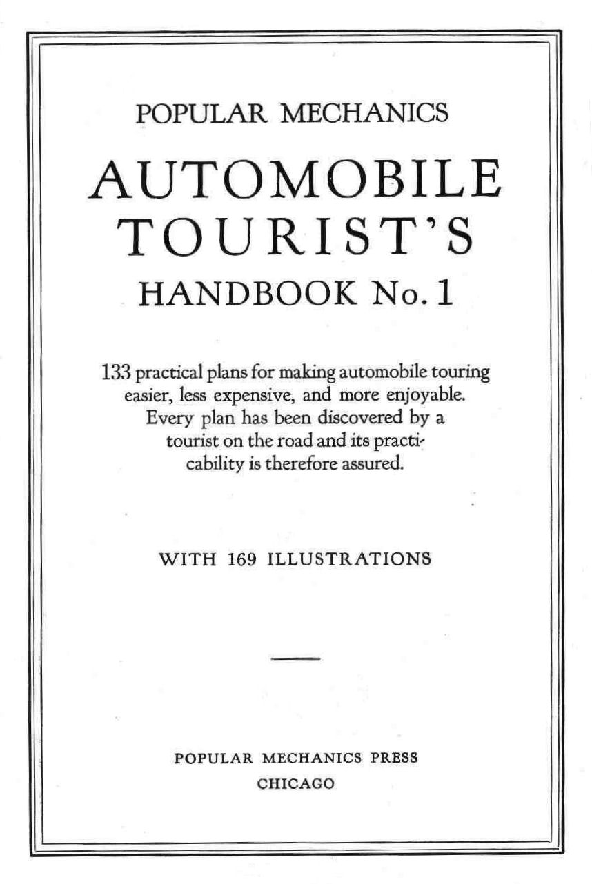 1924 Popular Mechanics Auto Tourist Handbook Page 80